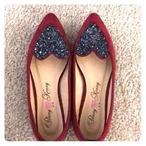 Heart Sequin Shoes
